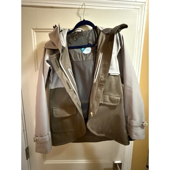 Holden Jackets & Blazers - Holden Outerwear Womens Snowboard Jacket Grey Olive Green Colorblock Hooded S